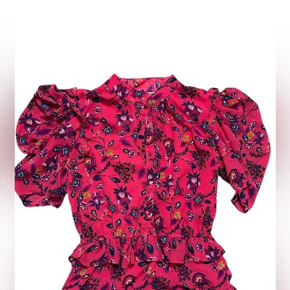 Walter Baker Resse Dress Vibrant Floral Mini Size 8 - Picture 3 of 6